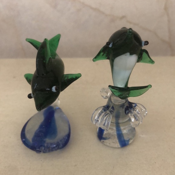 2 hand blown glass fish - Picture 2 of 6